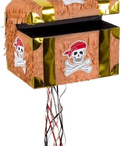 Pinata coffre au trésor Boland 30935 – décoration d’anniversaire et jeu festif pour enfants
