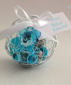 Pendentif ourson turquoise – Lot de 10