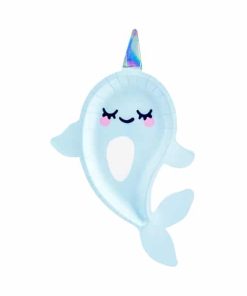Assiette forme Licorne de Mer – Narval – Lot de 6