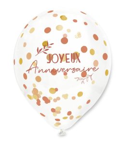 6 BALLONS TERRACOTTA