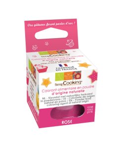 Colorant alimentaire en poudre d’origine naturelle “Rose”