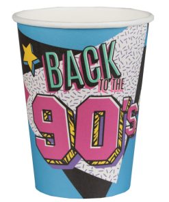 10 GOBELETS 90’S MULTICOLORE 27CL